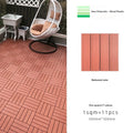 European-Style Waterproof WPC DIY Interlocking Deck Tile Outdoor Use Brushed Technics DUAL LOCK