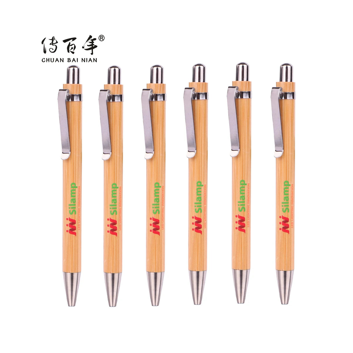 Hot Sales Sports Promotional Gift Cheap Eco Friendly Recycled Wood Bamboo Ball Pen with Logo Print