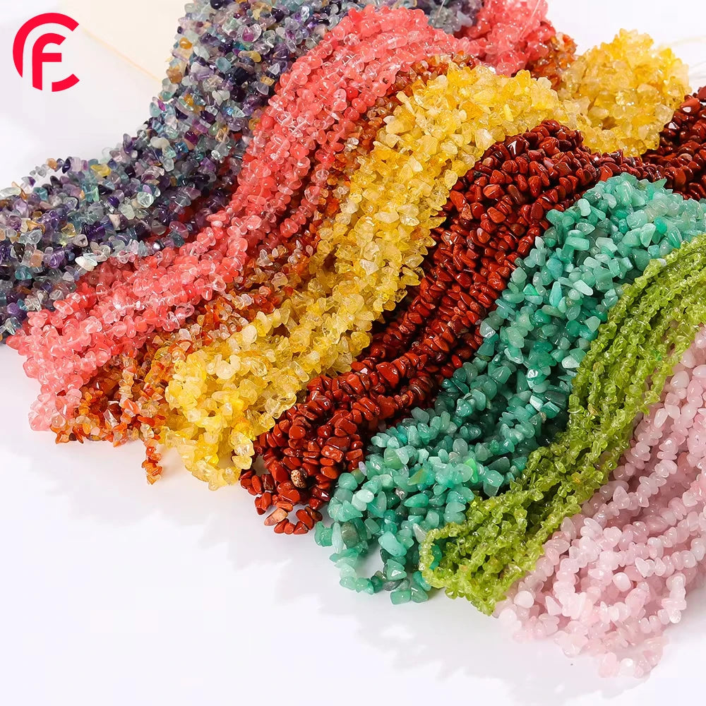 Wholesale Gravel Chip Stone Beads for Jewelry Making Loose Stone Amethyst Accessories for Wind Chimes Bracelet Necklace
