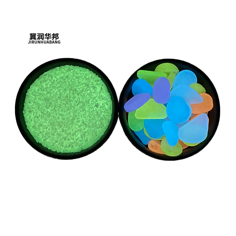 Glow Dark Aggregate Color Changing Artificial Stone Eco-Friendly Durable Small Garden & Aquarium Use Light Rocks