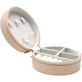 Fadeli Outdoor Travel Portable Multifunctional PU Leather Velvet Jewelry Box Ring Earrings Small Jewelry Storage Box