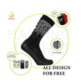 Jinhu Custom Logo Terry Compression Socks Anti-Slip Grip Football Soccer Sports Crew Bottom Logo Assorted Foot Bed Colors