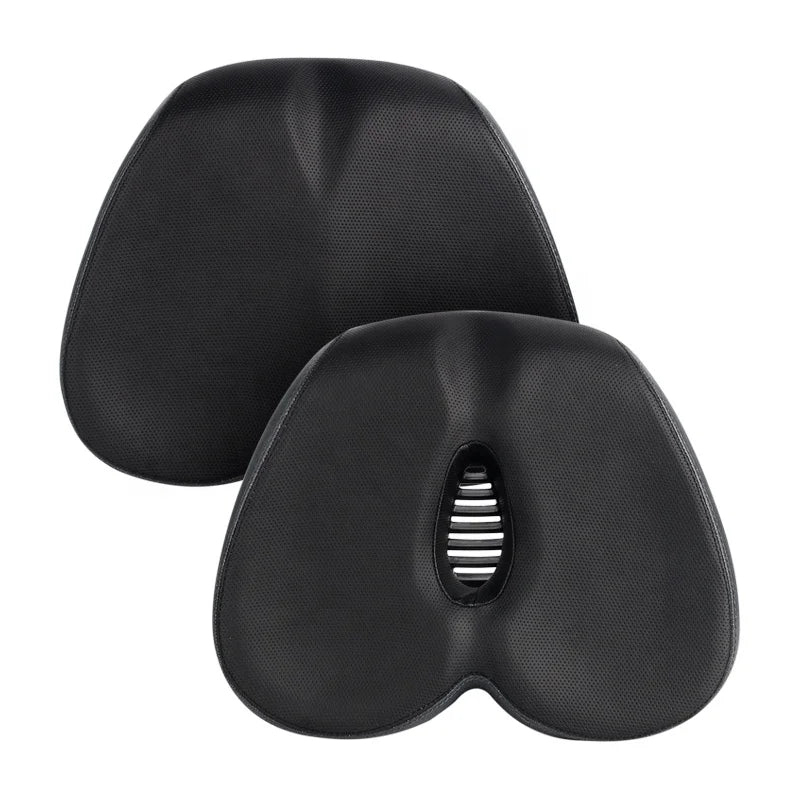 Large Soft Bicycle Saddle New Hollow Design Wide Comfortable Nose-Free Replacement Seat Ventilation No Pressure Bike Riding