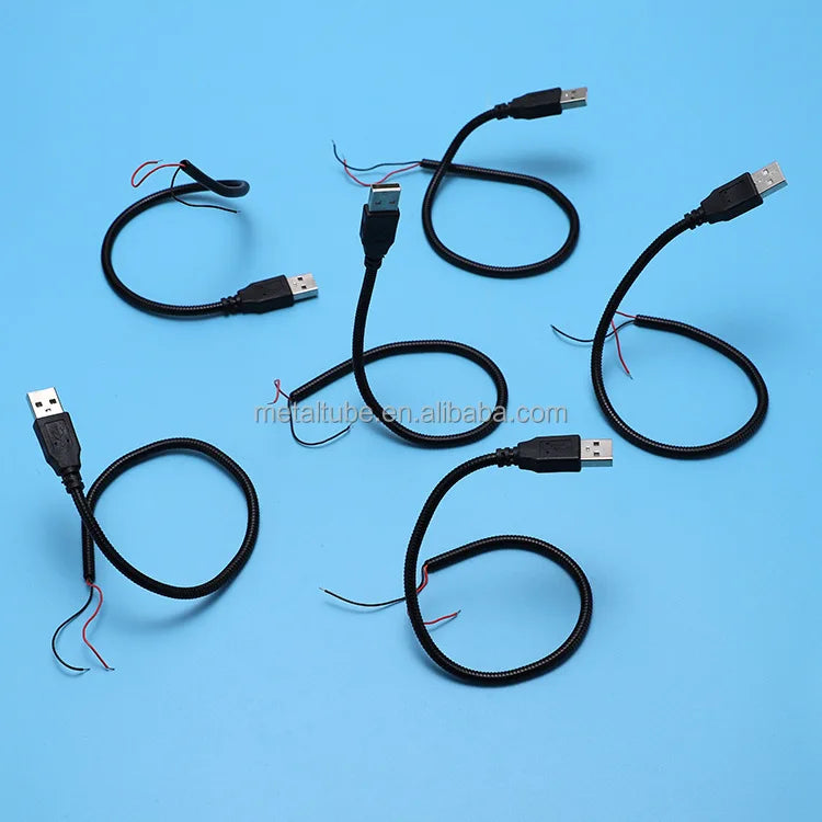 Metal Flex Arm Gooseneck Tube | Custom Flexible Lamp Holder for Desk Wall and Industrial Lighting Systems