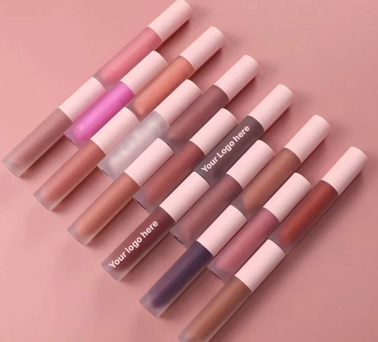 DIY Colors Lip Gloss Wholesale Private Label Frosted Tube Custom logo Vegan Cruelty Free Lipgloss