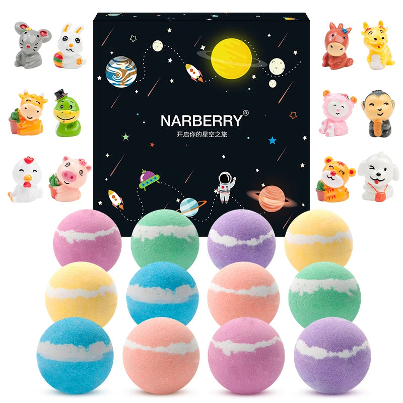 Kids Bathbombs With Toys Inside Bath Supplies Vegan Bath Salt Ball Bath Bomb