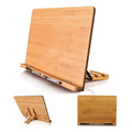 Desk Adjustable Wooden Bamboo Tablet Quran Koran PC Textbooks Music Cook Book Display Holder Stand Bookstand for Reading