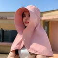 Sun Hats Women Sun Protection Wide Brim Shawl with Neck Flap UV Protection Beach Hats