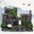 Large Fish Tank Decorations Ancient Castle Aquarium Ornament Cave House Cave Bridge Fish Tank Decoration