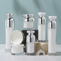 20ml 30ml 50ml 100ml 30g 50g Cosmetics Silver Vacuum Lotion Bottle Press Airless Cosmetic Bottle and Jars