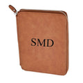A5 Leatherette Portfolio Blanks Custom Personalized Laserable Pu Leather Portfolio Organizer With Zipper