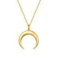 Wholesale 925 Silver Necklace for Women 925 Sterling Silver Moon Pendant Necklace 18K Gold Plated Collarbone Chain Necklace