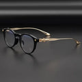 2022 New High-end Retro Small Round Frame Women's Carved Glasses Frame Flat Myopia Glasses