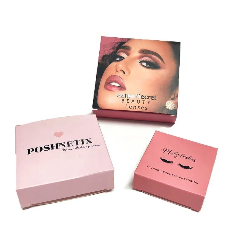 Fancy Contact Lens Case Contact Lenses Customized Size and Design Paper Lenses Box