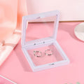 Transparent PE Film Suspension Packaging Box Jewelry Ring Pendant Buddha Bead Oxidation Gift Box