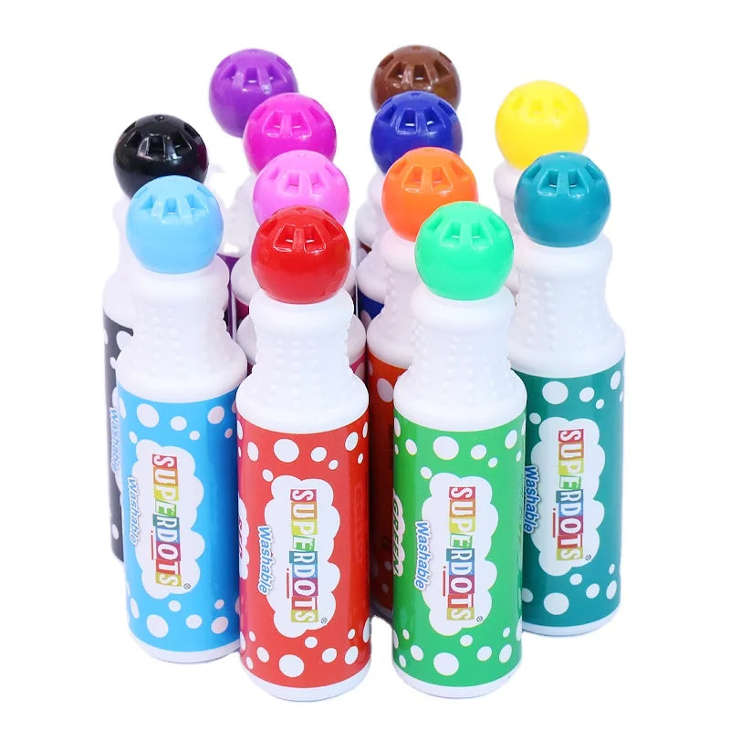 Kids Education Toys DTY Painting Tool Bingo Daubers Graffiti Pen Washable Dot Markers Drawing Toy