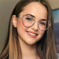 High End Spectacles Tr90 Cat Eye  Leopard Print Frame Ladies Eyewear clear Lens Blue Light Blocking Glasses River Optical