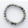 8mm Natural Labradorite Green Round Gemstone Beads Stretch Bracelet Yoga Meditation Beaded Bracelets for Women