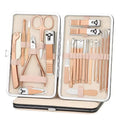 Support OEM  Black Stainless Steel Manicure Set Men Travel Grooming Kit for Gift Creative Shop Supermarket Custom logo