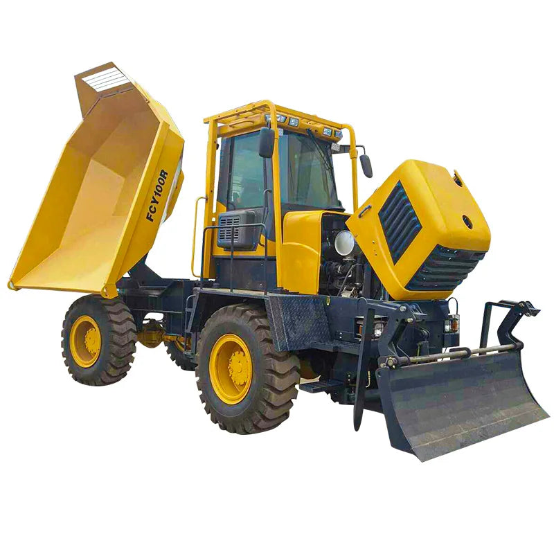 7550kg 4CBM Mini Front Loader Hydraulic Concrete Buggy 4x4 ATV Yuchai Pump Motor CE ISO Certified High Efficiency Building