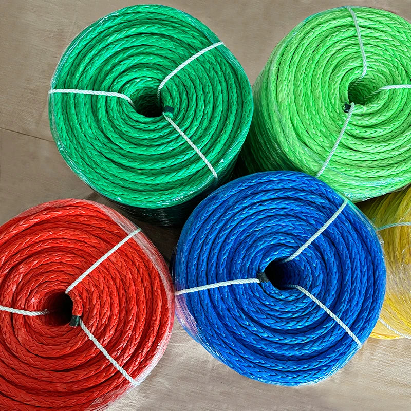 12mm 13.3T UHMWPE 12 Strands Mooring Ropes