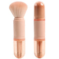 Custom Logo Small Order Portable Makeup Brush Set 4 in 1 Portable Travel Foundation Retractable Mini Facial Makeup Brush Set