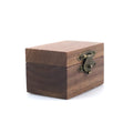 Poya High Quality Single Band Packing Use Natural Walnut Wood Ring Box for Weddings