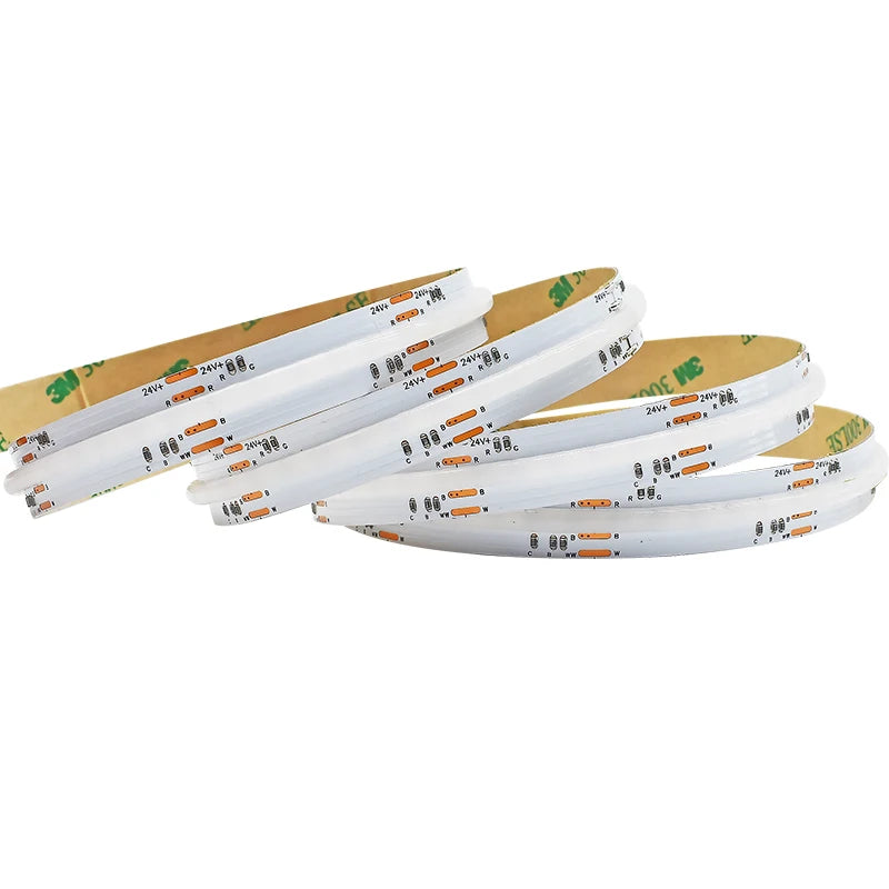 High Density Rgbcct Cob Led Strip DC24v 12mm 840led/m IP 20 65 67 68 Waterproof Led Strip Light
