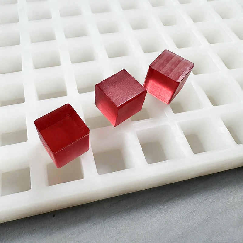 Cube 352 Cavities Platinum Silicone Chocolate Fudge Caramel Candy Gumdrop Jelly Large Gummy Bear Mold Custom Collagen Mould