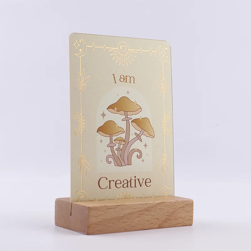 Free Sample Black Women Daily Self-Love Positive Affirmation Playing Cards Custom Print Kid Mental Health Motivational Deck