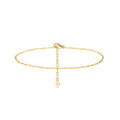 ICEBELA Wholesale Anklet Jewelry 925 Sterling Silver Ankle Bracelet Chains for Women 14K Gold Plated Ancle Chain Anklets
