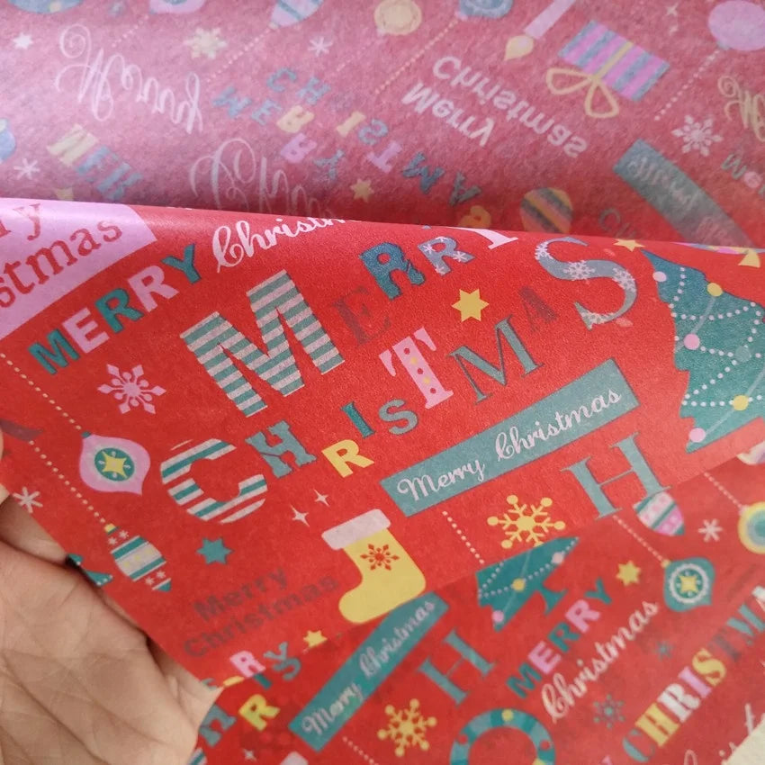 In-stock Christmas Desgin Gift Wrapping Tissue Paper Christmas Gift Wrap Decoration Tissue Paper