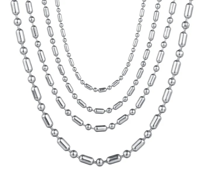 1.6mm 2mm 2.4mm Best Product Fashion Stainless Steel Chain Jewelry Beads Fine Necklace in Meter