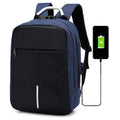 Men's 17 Inch Laptop Oxford Smart School Bagpack Outdoor Anti Theft Reflective with USB Charging Fashion Style Customizable Logo