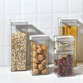 Plastic Food Preservation Box Moisture-proof Airtight Cereal Storage Containers with Lids