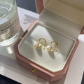 Natural Freshwater Drop Shape Pearl Earrings 925 Sterling Silver Earring for Women