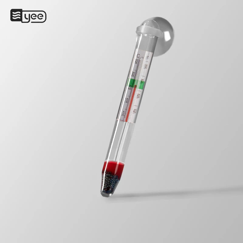 YEE Float Hydrometer Thermometer Salt Marine Diving Fish Tank Accessories Strip Aquarium Glass Thermometer