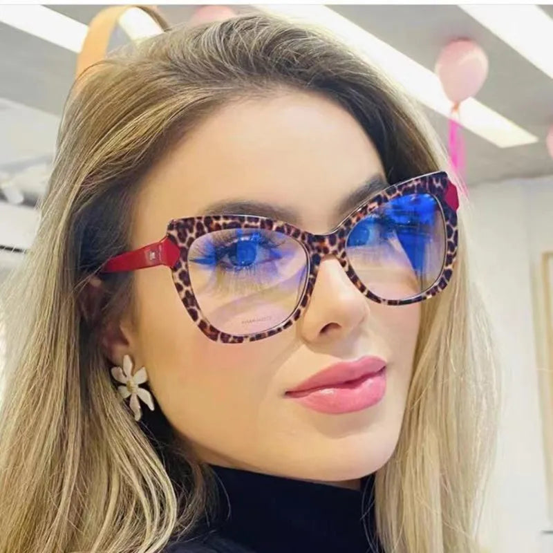 Natural Lenses Korea Tr 90 Frames Optical Women Blue Light Blocking Eyeglasses Frame