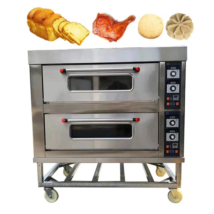 Single Phase Horno De 18 Bandeja Bake Equipement 10 Tray Pretzel Stone Bread Restaurant Oven Commercial