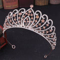 Miallo Luxurious Baroque Rhinestone Crown Hairband Bridal Alloy Tiaras Pageant Crowns Bride Wedding Diadema