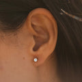EManco Popular Cheap 12 Colors Birthstone Ear Stud No-Allergy Stainless Steel Gold PVD Plated Earrings Studs Jewelry Women