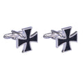 Bullet Cross Blue Enamel Pen Shaped Copper Cufflink French Style Shirt  Banquet Business Men's Buttons Sleeve Pin Cuff Links