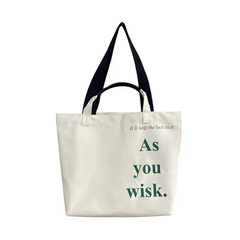 Polypropylene Gift pp Woven Shopping Tote Bag Printed Pattern Canvas Reusable Bag Cotton Canvas Tote Vest Bag