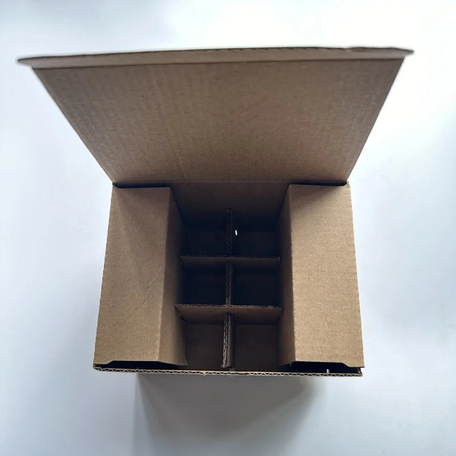12-Packs Corrugated Board Shipping Boxes for Small Business Mailing & Cosmetic Storage Folder Type with Nail Polish Oil Use