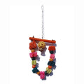 2022 New Eco-Friendly Wood Loofah Pet Bird Training Toy for Parrot Bite Teeth Bird Cage Accessories