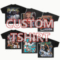 Custom High Quality Streetwear 2023 Hip Hop Black Oversized Acid Wash Men's Dtg Printing logo Vintage Graphic T-shirt for Men