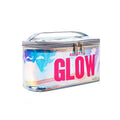 Wholesale Promotional Durable Large Laser Portable Travel Zipper Design Waterproof Holographic Transparent TPU Pillow Shape Soft