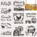 OME New Design Stencils for Painting Home Farm Furniture Decoration Reusable Stencil Farmhouse