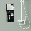 Bathroom Shower  Silicone Mirror Creative Bathroom Organizer Toothbrush Holder Wall Shaver Razor Organizer Toothpaste Holder