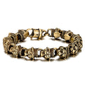 Direct Factory Customized Tiger Patterns Bracelet Chain Men Gold Jewelry Men's Stainless Steel Bracelet